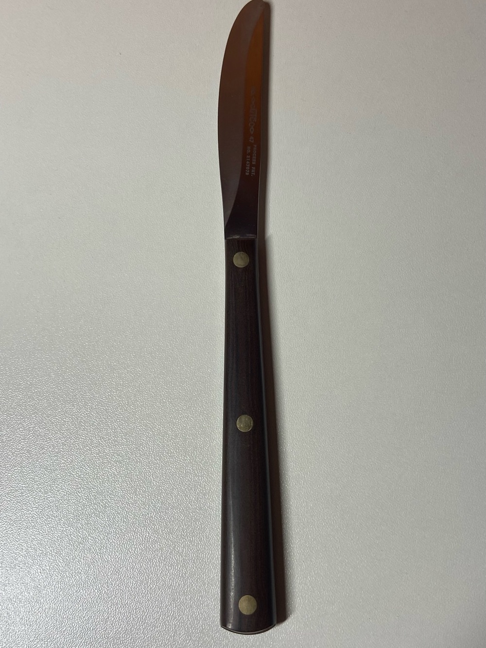 Cutco Brown Wood-Handled Table Knife